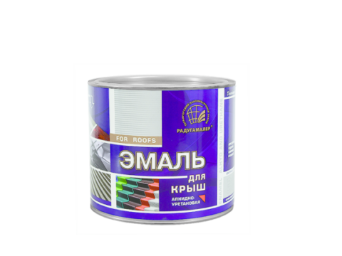 Эмаль для крыш Радугамалер алкидно-уретановая терракотовая 1,9 кг