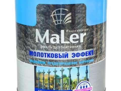 Эмаль с молотковым эффектом РАДУГАМАЛЕР 2,5 л бронзовая