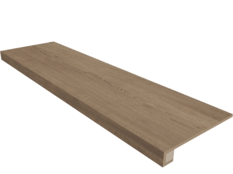 Комплект (Ступень Estima Classic Wood (CW) 03 (33*120) непол. (прямоугол. бортик) без насечек+ подступенок (14,5*120))