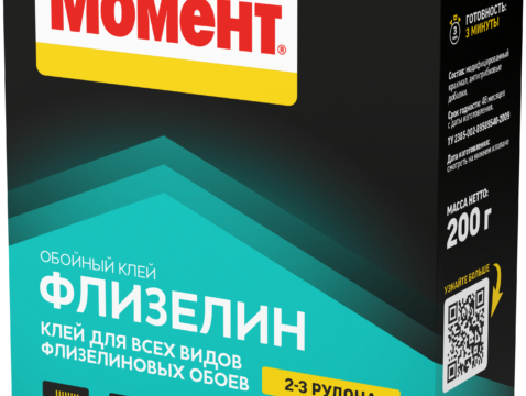 Клей обойный МОМЕНТ Флизелин Обойный клей 470 г