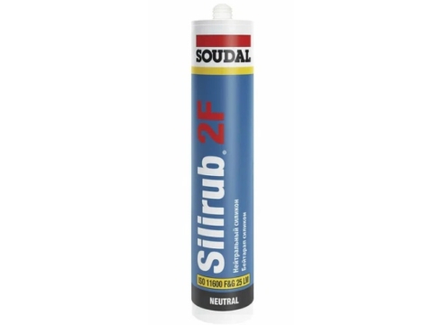 Герметик силиконовый нейтральный SOUDAL Silirub2 F 300 мл серый
