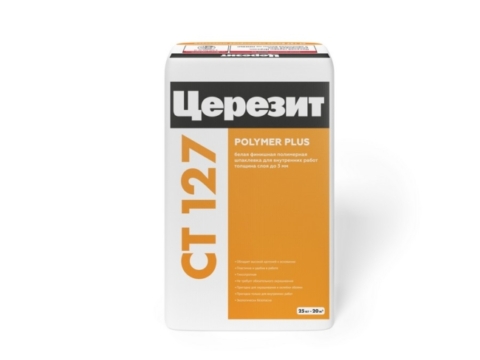 Шпаклевка Церезит CT 127 25 кг для внутренних работ финишная полимерная белая