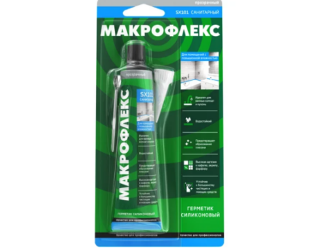 Герметик МАКРОФЛЕКС SX101 Санитарный белый 70 мл