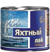 Лак яхтный РАДУГАМАЛЕР АУ-271 6 л алкидно-уретановый глянцевый бесцветный