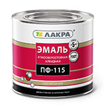 Эмаль ПФ-115 ЛАКРА 2,8 кг глянцевая зеленая