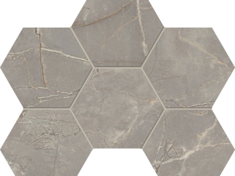 Мозаика Estima Bernini (BR) 03 25*28,5*10 Hexagone полированный