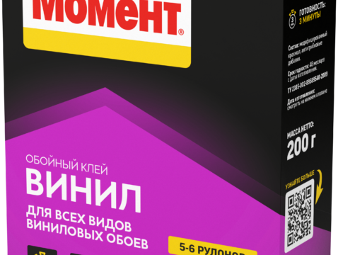 Клей обойный МОМЕНТ Винил Обойный клей 200 г