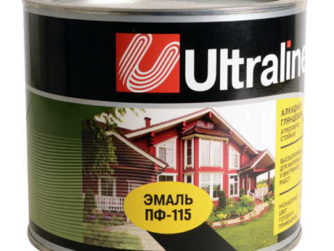 Эмаль ПФ-115 ULTRA LINES 5,5 кг алкидная глянцевая серая