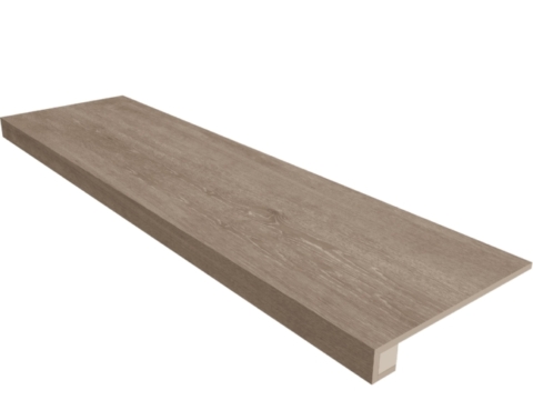 Комплект (Ступень Estima Classic Wood (CW) 02 (33*120) непол. (прямоугол. бортик) без насечек+ подступенок (14,5*120))