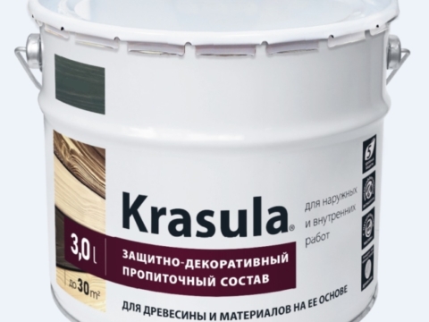Состав защитно-декоративный KRASULA калужница 3 л