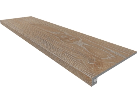 Комплект (Ступень Estima Kraft Wood (KW) 01 (33*120) структур. (прямоугол. бортик) без насечек+ подступенок (14,5*120))