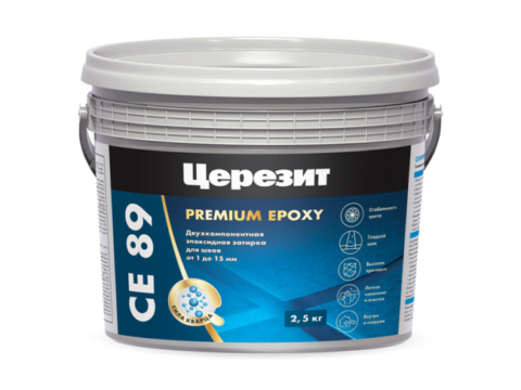 Эпоксидная затирка Церезит CE 89 2,5 кг Кварц 814