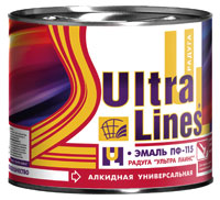 Эмаль ПФ-115 ULTRA LINES 1,8 кг алкидная глянцевая розовая