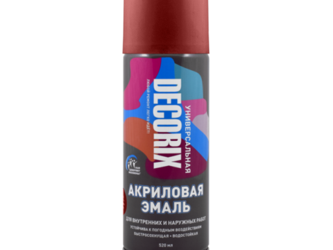 Эмаль универсальная аэрозольная DECORIX 520 мл глянцевая коричневый 0101-39 DX