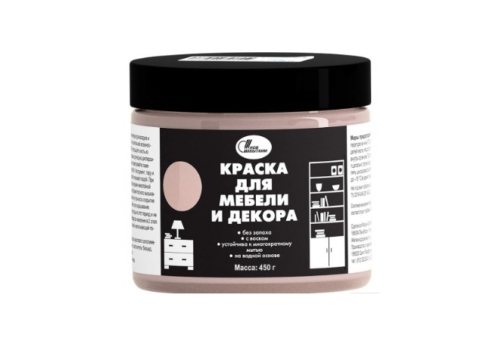 Краска для мебели и декора Новбытхим банка 0,45 кг белый