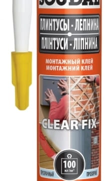 Клей монтажный SOUDAL CLEAR FIX 280 мл каучуковой прозрачный