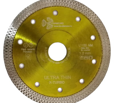 Диск TRIO-DIAMOND 125*1,2*22,23 мм алмазный  Ultra Thin X-Turbo UTX520