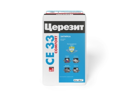 Затирка для швов Церезит CE 33 25 кг  серый №01