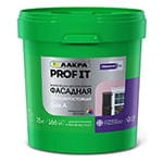 Краска фасадная ЛАКРА PROF IT 25 кг акриловая износоустойчивая матовая база А белая
