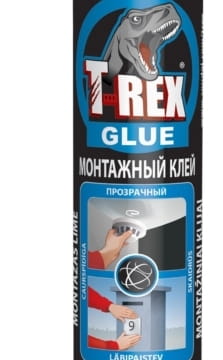 Клей монтажный SOUDAL T-Rex 310 г на акриловой дисперсии без запаха прозрачный