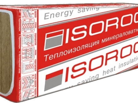 Теплоизоляция ISOROC  ИЗОФАС-140 100*600*1000 мм (1,2м2/0,12м3/2шт) 140 кг/м3