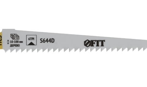 Полотно сабельной пилы FIT S644D  L150*130*4,0 мм по дереву разведенный шлифованный зуб 1 шт 41061