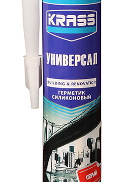 Герметик силиконовый универсальный KRASS УНИВЕРСАЛ 300 мл суперэластичный белый