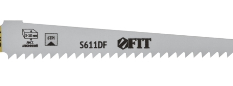Полотно сабельной пилы FIT S611DF  L150*130*4 мм универсал разведенный фрезерованный зуб 1 шт 41078