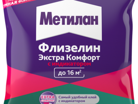 Клей обойный МЕТИЛАН Флизелин Экстра Комфорт с индикатором 90 г