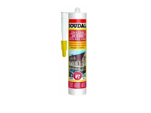 Герметик силиконовый универсальный SOUDAL 280 мл черный