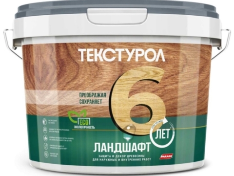 Средство деревозащитное ТЕКСТУРОЛ Ландшафт 9 л на водной основе база А белый